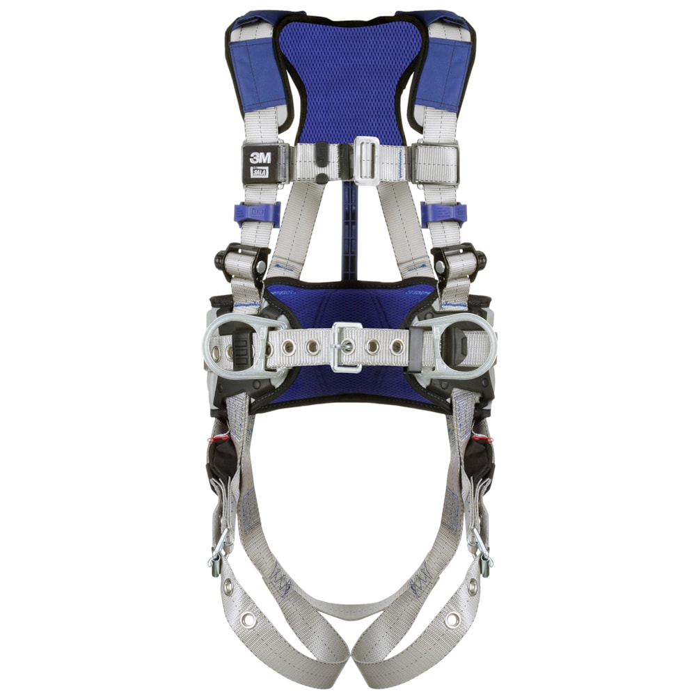ExoFit™ X100  Tongue Buckle Leg Strap, Back & Hip D-Ring Comfort Construction Positioning Safety Harness