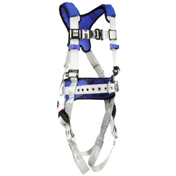  ExoFit™ X100 Tongue Buckle Leg Strap & Back D-Ring Comfort Construction Safety Harness