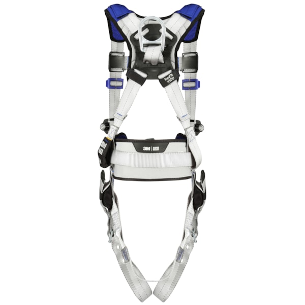  ExoFit™ X100 Tongue Buckle Leg Strap & Back D-Ring Comfort Construction Safety Harness