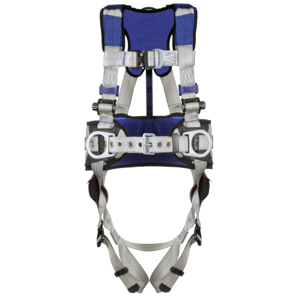 ExoFit™ X100 Quick Connect Leg Strap, Front, Back & Hip D-Ring Comfort Construction Climbing/Positioning Safety Harness