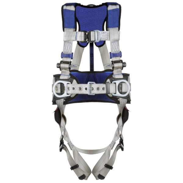 ExoFit™ X100 Quick Connect Leg Strap, Front, Back & Hip D-Ring Comfort Construction Climbing/Positioning Safety Harness