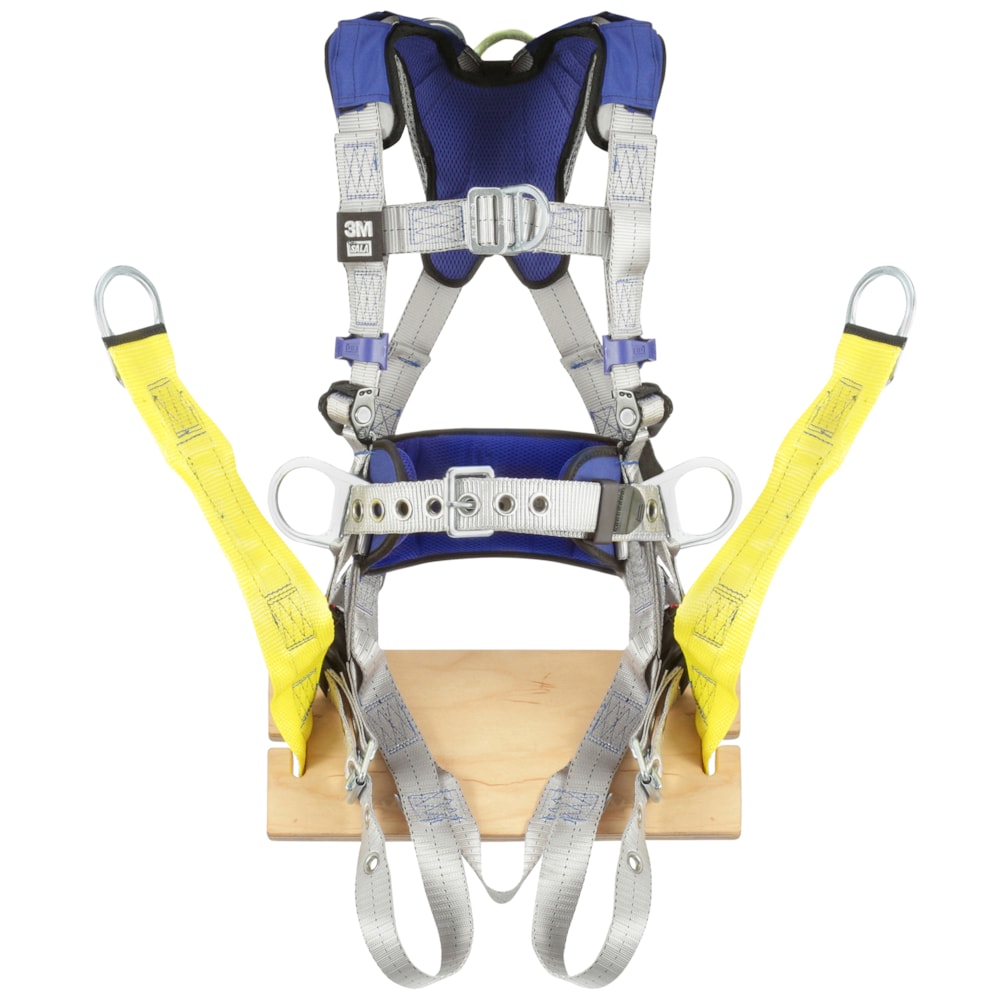 ExoFit™ X100  Tongue Buckle Leg Strap, Back, Front & Hip D-Ring Comfort Construction Oil and Gas Climbing/Positioning/Suspension Safety Harness