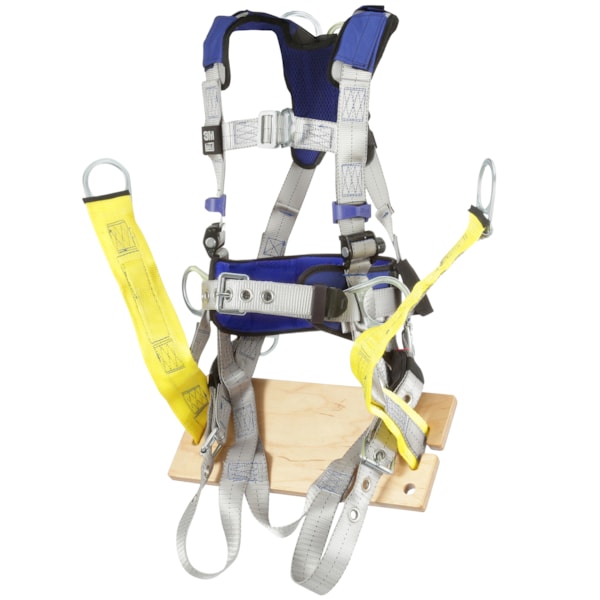 ExoFit™ X100  Tongue Buckle Leg Strap, Back, Front & Hip D-Ring Comfort Construction Oil and Gas Climbing/Positioning/Suspension Safety Harness