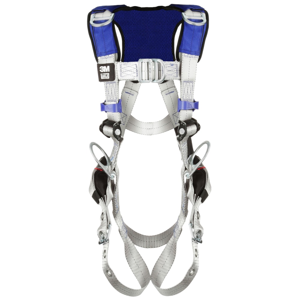 ExoFit™ X100 Tongue Buckle Leg Strap, Back, Front & Hip D-Ring Comfort Vest Retrieval Safety Harness