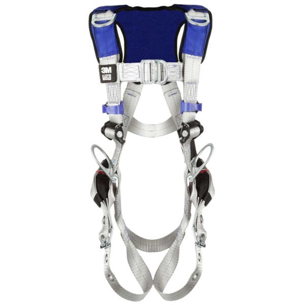 ExoFit™ X100 Tongue Buckle Leg Strap, Back, Front & Hip D-Ring Comfort Vest Retrieval Safety Harness