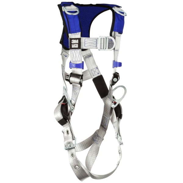 ExoFit™ X100 Tongue Buckle Leg Strap, Back, Front & Hip D-Ring Comfort Vest Retrieval Safety Harness