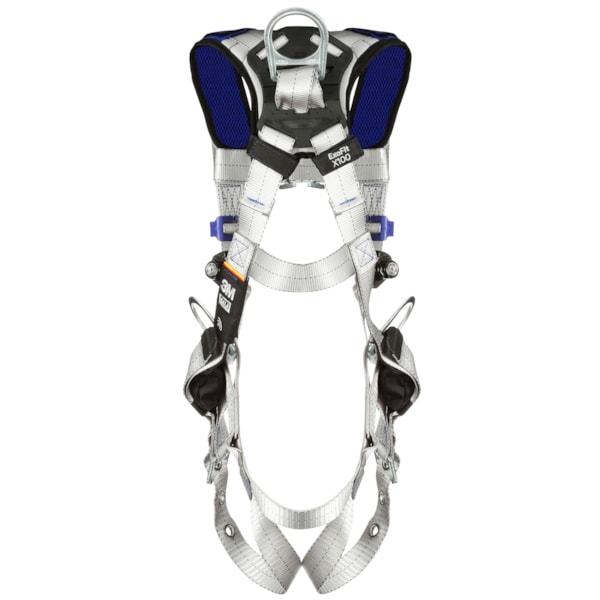 ExoFit™ X100 Tongue Buckle Leg Strap, Back, Front & Hip D-Ring Comfort Vest Retrieval Safety Harness