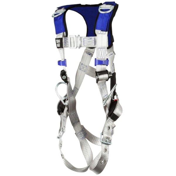 ExoFit™ X100 Tongue Buckle Leg Strap, Back, Front & Hip D-Ring Comfort Vest Retrieval Safety Harness