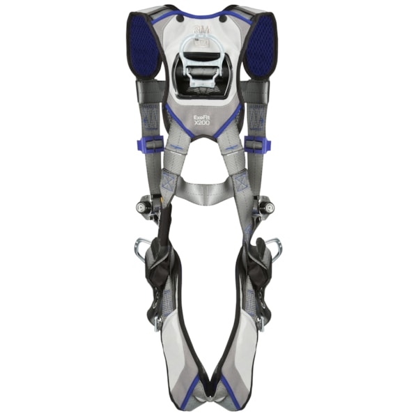 ExoFit™ X200 Tongue Buckle Leg Strap, Back, Front, & Hip D-Ring Comfort Vest Climbing/Positioning Safety Harness
