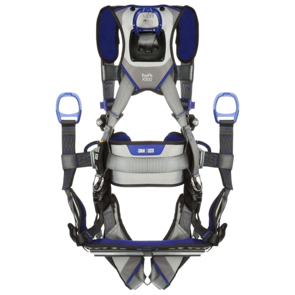 ExoFit™ X200 Tongue Buckle Leg Strap, Front, Back, & Hip D-Ring Comfort Tower Climbing/Positioning/Suspension Safety Harness