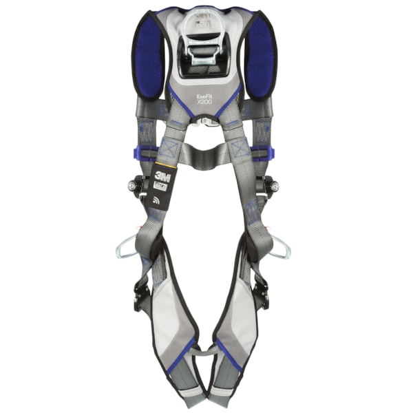 ExoFit™ X200 Quick Connect Leg Strap, Front, Back, Hip, & Shoulder D-Ring Comfort Vest Climbing/Positioning/Retrieval Safety Harness 