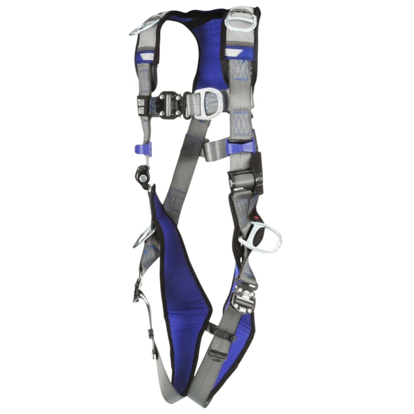 ExoFit™ X200 Quick Connect Leg Strap, Front, Back, Hip, & Shoulder D-Ring Comfort Vest Climbing/Positioning/Retrieval Safety Harness 