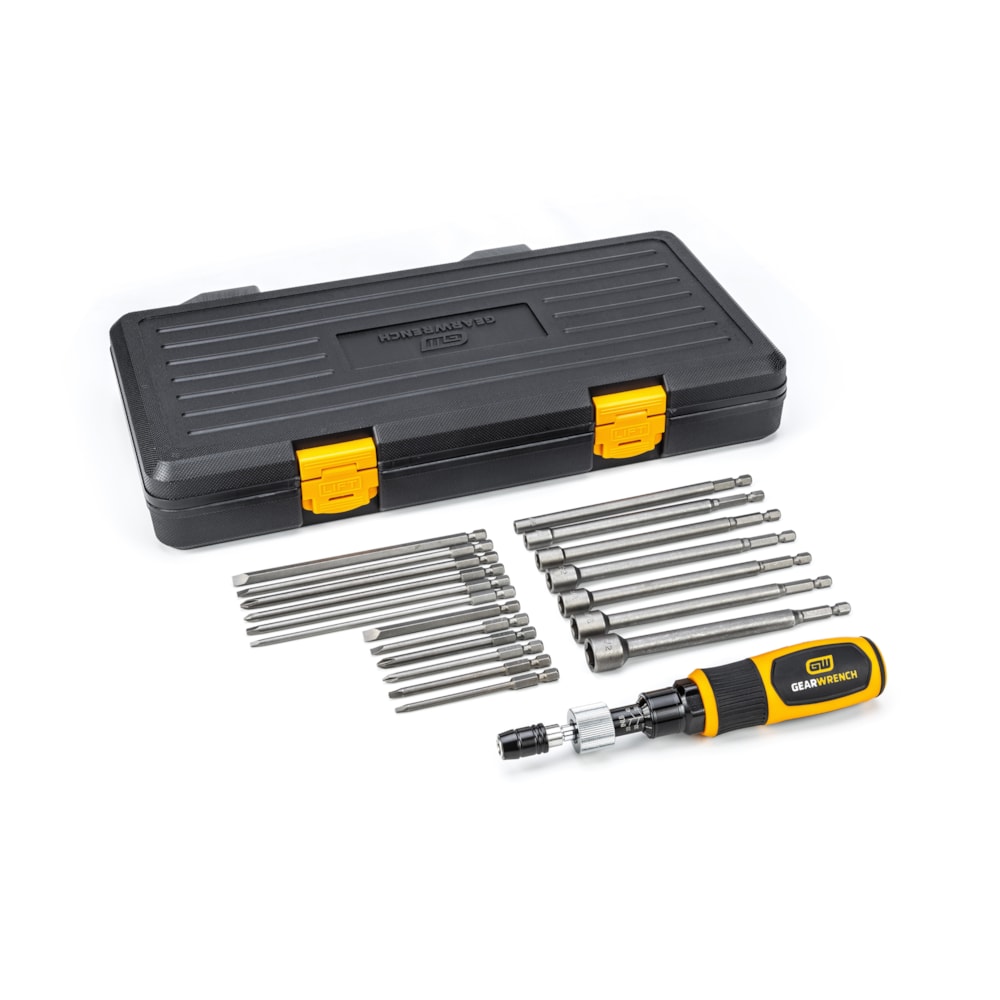 20 Pc. 1/4" Drive Torque Screwdriver Set 10-50 in/lbs