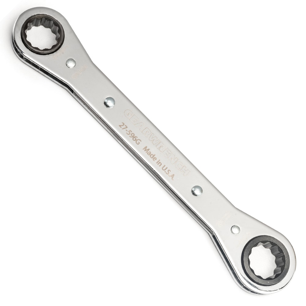 3/4" x 7/8" 12 Point Laminated Double Box Ratcheting Wrench