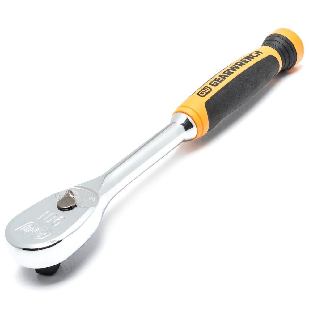 1/2" Drive 90-Tooth Dual Material Teardrop Ratchet 11"