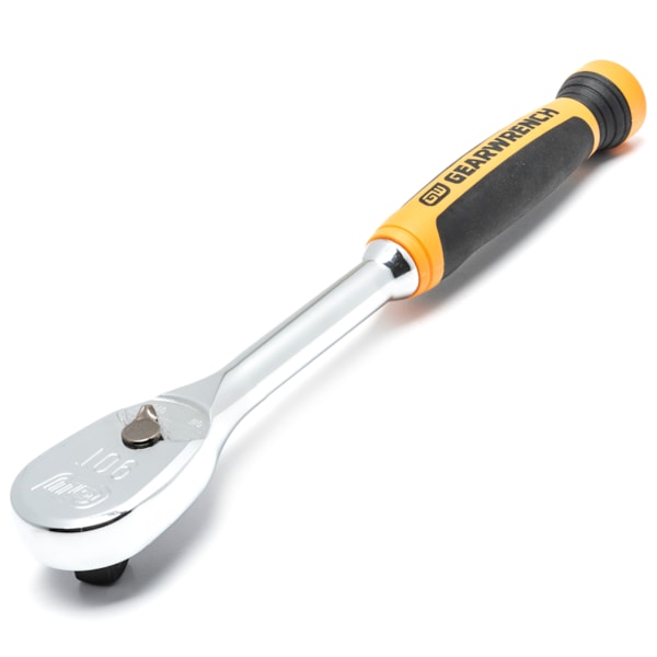 1/2" Drive 90-Tooth Dual Material Teardrop Ratchet 11"