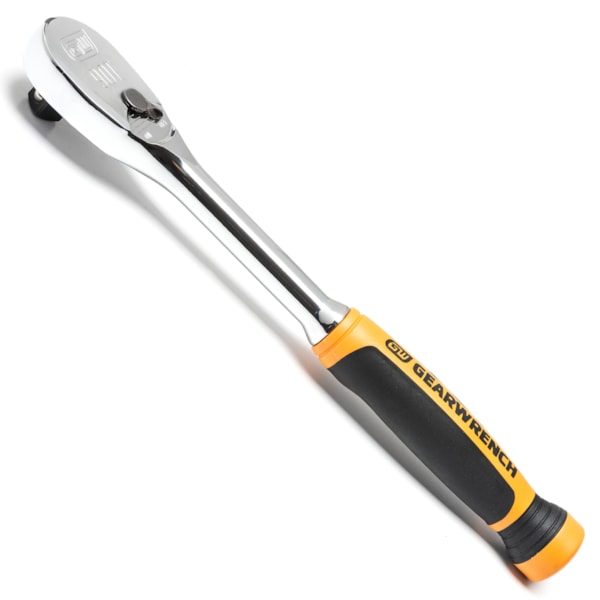 1/2" Drive 90-Tooth Dual Material Teardrop Ratchet 11"