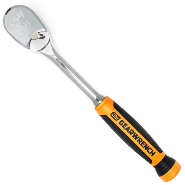 1/2" Drive 90-Tooth Dual Material Teardrop Ratchet 11"