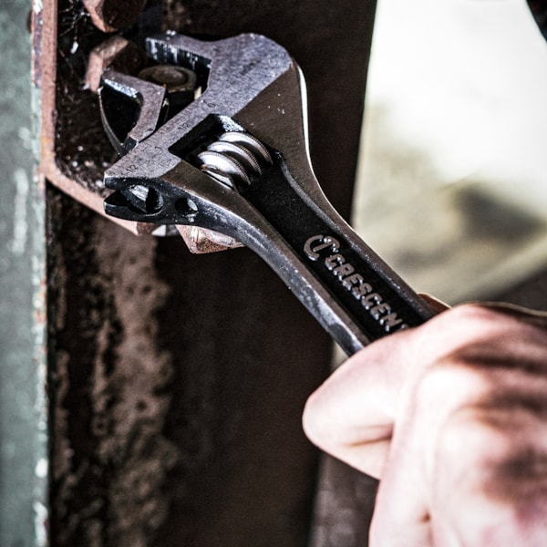8" Wide Jaw Adjustable Wrench