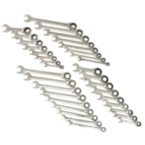 34 Pc. 72-Tooth 12 Point Standard & Stubby Ratcheting Combination SAE/Metric Wrench Set thumbnail 2