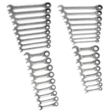 34 Pc. 72-Tooth 12 Point Standard & Stubby Ratcheting Combination SAE/Metric Wrench Set thumbnail 3