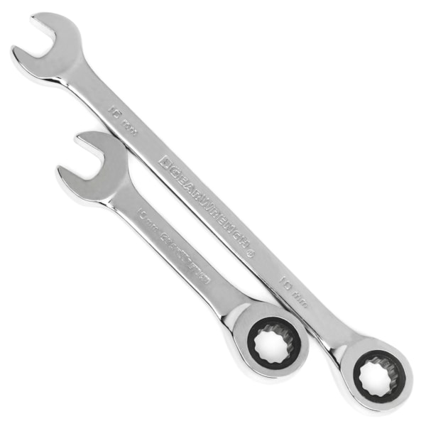 34 Pc. 72-Tooth 12 Point Standard & Stubby Ratcheting Combination SAE/Metric Wrench Set