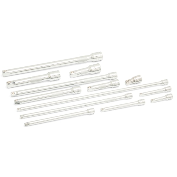 29 Pc. 1/4", 3/8", 1/2" Drive Chrome Tool Accessories Set with EVA Foam Tray