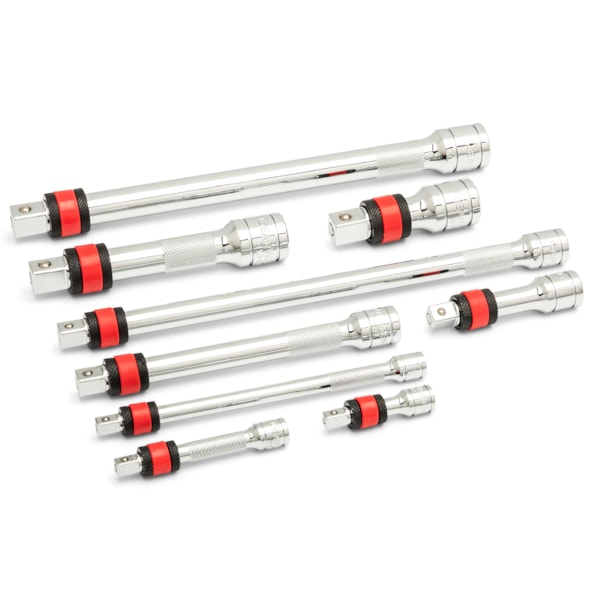 29 Pc. 1/4", 3/8", 1/2" Drive Chrome Tool Accessories Set with EVA Foam Tray