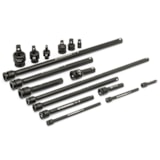 17 pc. 1/4", 3/8", 1/2" Impact Drive Tool Accessories Set with EVA Foam Tray thumbnail 2
