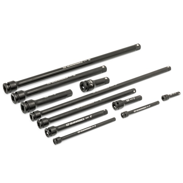 17 pc. 1/4", 3/8", 1/2" Impact Drive Tool Accessories Set with EVA Foam Tray