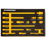 17 pc. 1/4", 3/8", 1/2" Impact Drive Tool Accessories Set with EVA Foam Tray thumbnail 4