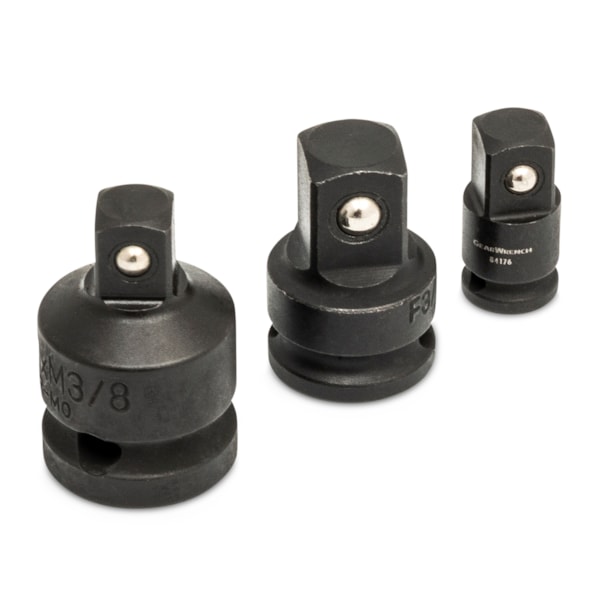 17 pc. 1/4", 3/8", 1/2" Impact Drive Tool Accessories Set with EVA Foam Tray