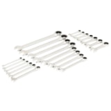 21 Pc. 72-Tooth 12 Point SAE Standard & Stubby Combination Ratcheting Wrench Set with EVA Foam Tray thumbnail 2