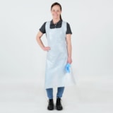 28" x 46" White 2 mil Polyethylene Aprons, 100/Box thumbnail 2
