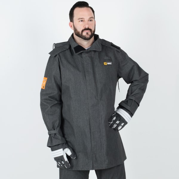 35" Jacket with Snap Hood