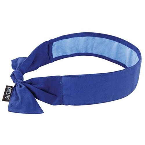 Chill-Its® 6700CT Evaporative Cooling Bandana with Cooling Towel, Blue