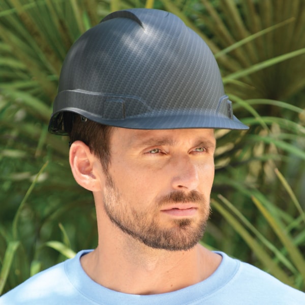 Ridgeline® Graphite & Camo Pattern 4-Point Ratchet Suspension Cap Hard Hat