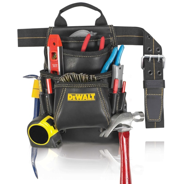 10 Pocket Carpenter's Leather Nail & Tool Bag