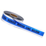 3" X 1000' Detectable Metal Underground Tape – "Caution Buried Water Line Below" thumbnail 1