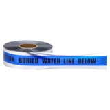 3" X 1000' Detectable Metal Underground Tape – "Caution Buried Water Line Below" thumbnail 2