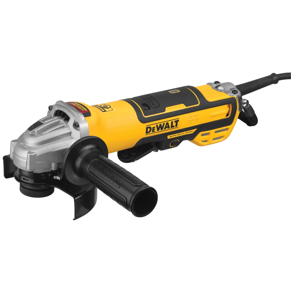 5 in. Brushless Paddle Switch Small Angle Grinder with Kickback Brake, No Lock-On (Corded) 
