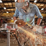 7 in. Brushless Small Angle Grinder, Rat Tail, with Kickback Brake, No Lock, Pipeline Cover (corded) thumbnail 4