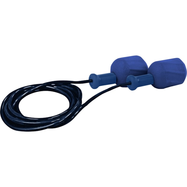 Food Pro EZ-Twist™ 30 NRR Metal Detectable Polyurethane Foam Corded Ear Plugs 100/Box