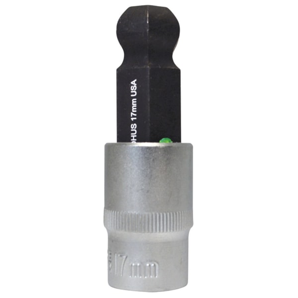 1/2" Ball Hex Bit, 2" w/ 1/2" Drive Socket