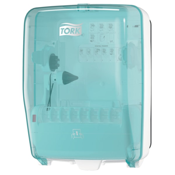 Aqua and White Performance Washstation Dispenser