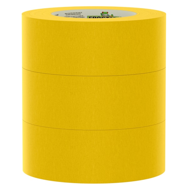 48MM x 55M 225 Gold Performance Adhesion Masking Tape 3/Pack