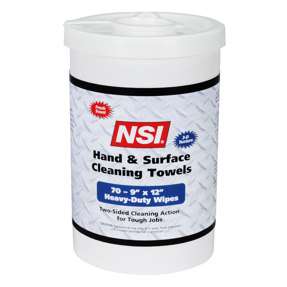 Hand & Surface Pre-Moistened Cleaning Towels 70/Canister