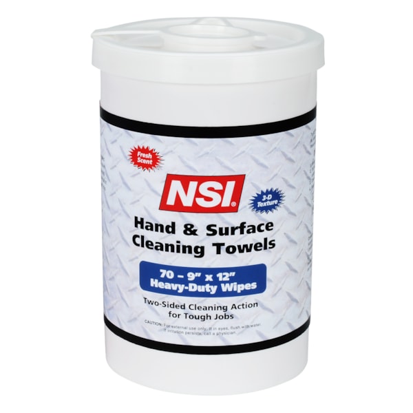 Hand & Surface Pre-Moistened Cleaning Towels 70/Canister
