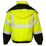 Class 3 Reflective Hi-Vis Economy Traffic Safety Bomber Jacket thumbnail 3