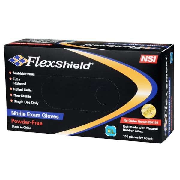 4 Mil Powder-Free Nitrile Exam Gloves
